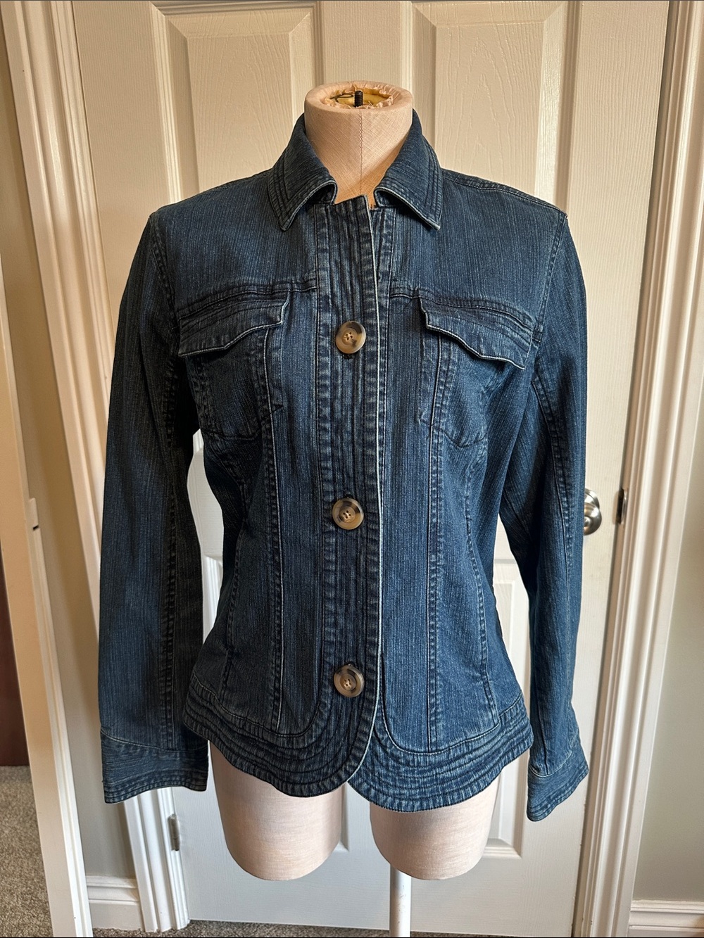 Coldwater Creek Women's Blue Denim Jacket